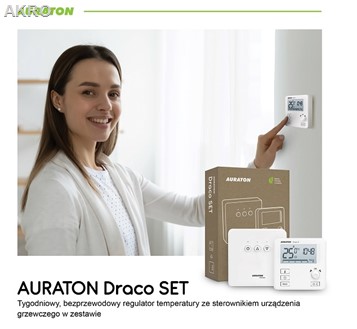 AURATON Draco SET (stara nazwa 3021rt) tygodniowy bezprzewodowy regulator
